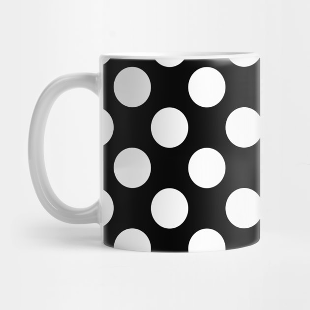 Black and White Polka Dots, Polka Dot Pattern by Jelena Dunčević